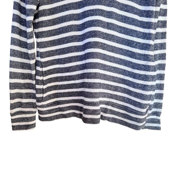 Banana Republic Womens Terry Cloth Sweater Size Small Striped Popover Fisherman - Picture 10 of 10